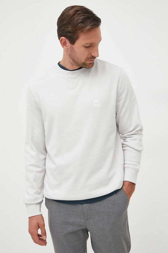 

Толстовка из хлопка BOSS BOSS CASUAL Boss, серый