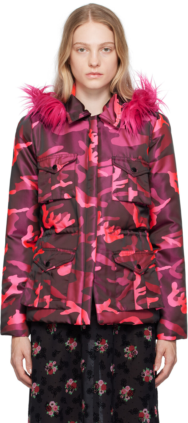 

Розовая камуфляжная куртка Anna Sui, Розовый, Розовая камуфляжная куртка Anna Sui