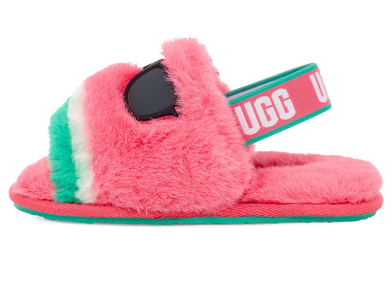 

Домашняя обувь UGG Kids Fluff Yeah Watermelon Stuffie (Toddler/Little Kid)
