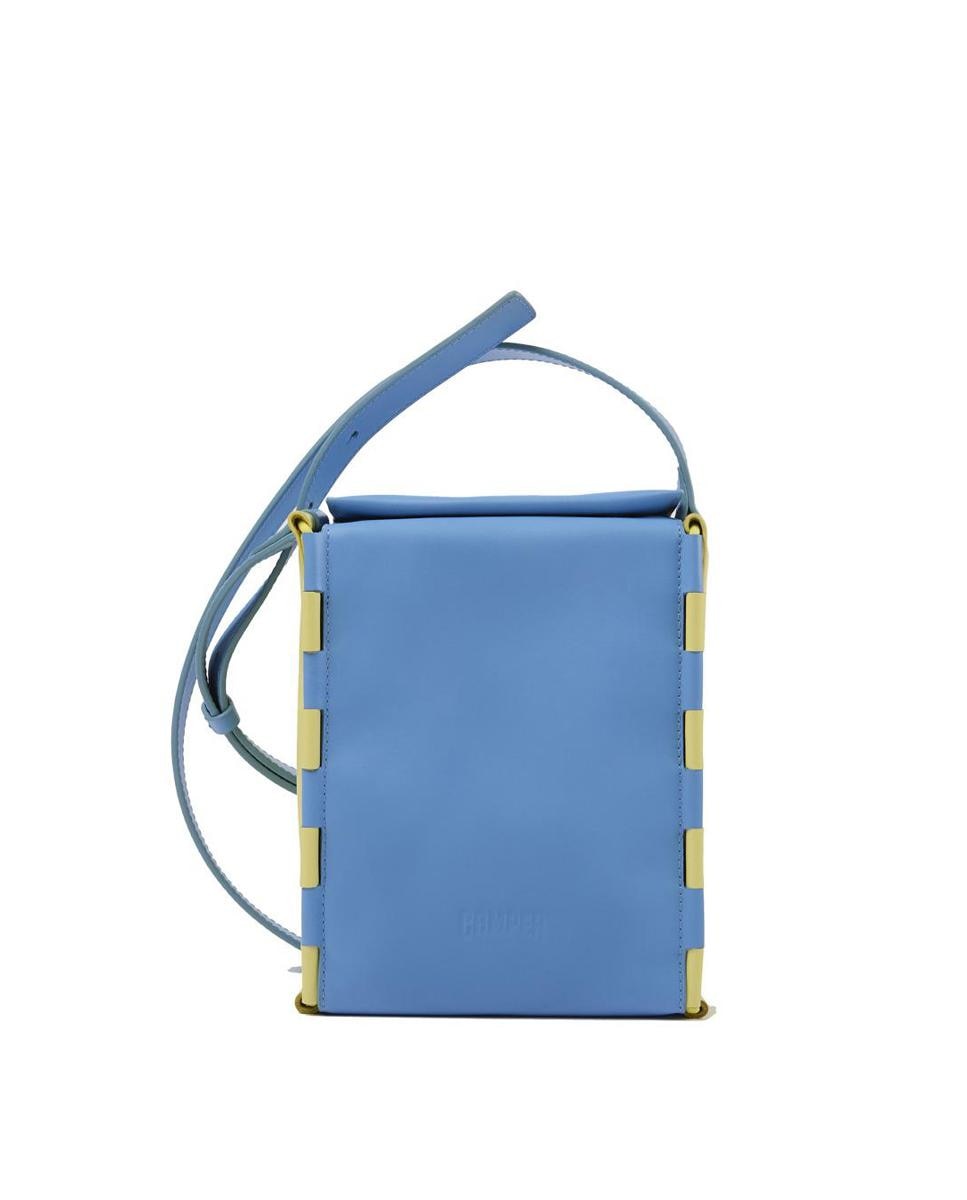 Синяя сумка через плечо унисекс с магнитной застежкой Camper, синий