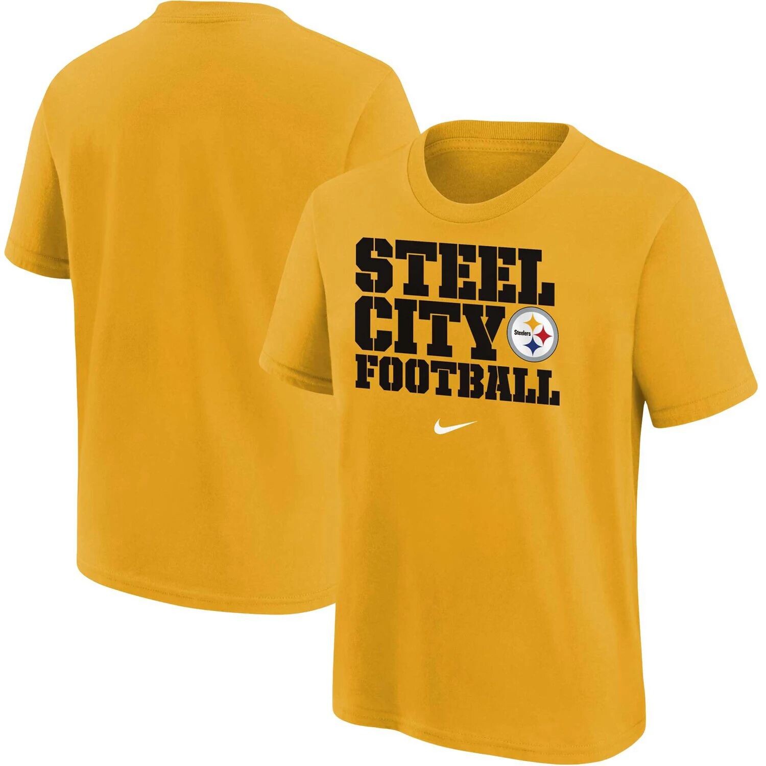 

Молодежная футболка Nike Gold Pittsburgh Steelers Local Nike