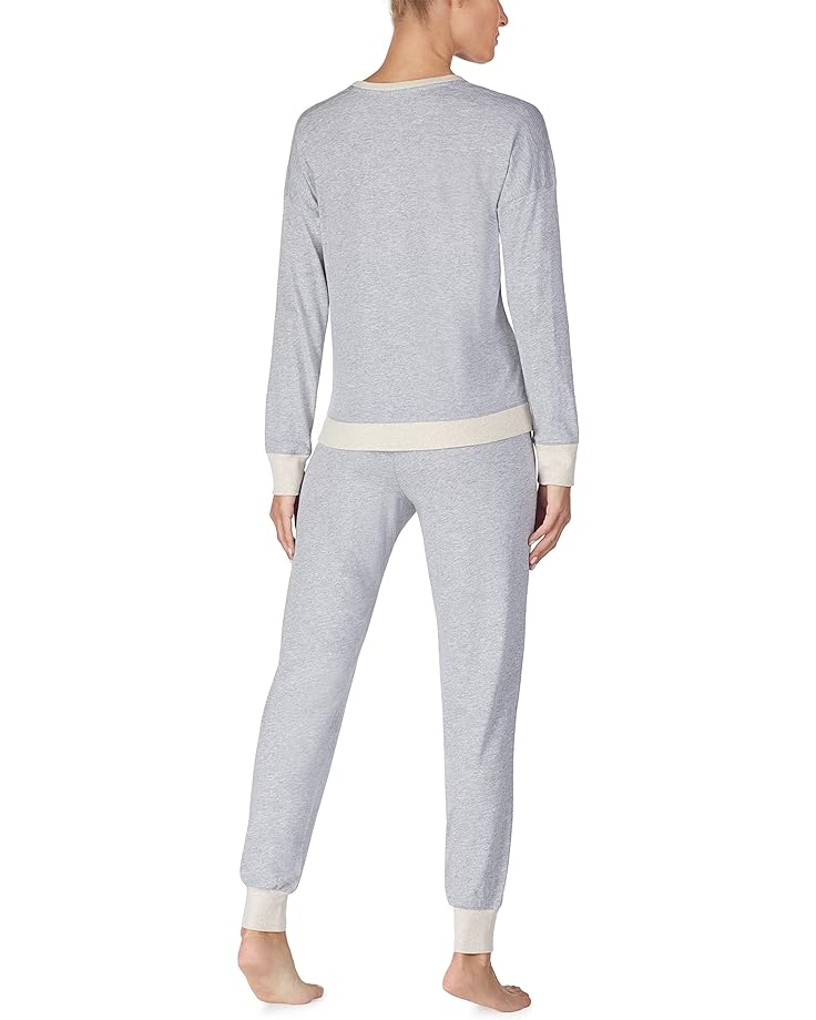 Пижамный комплект DKNY Long Sleeve Joggers PJ Set, цвет Grey Heather