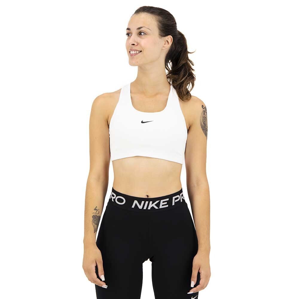 

Спортивный бюстгальтер Nike Dri Fit Swoosh Medium Support, белый