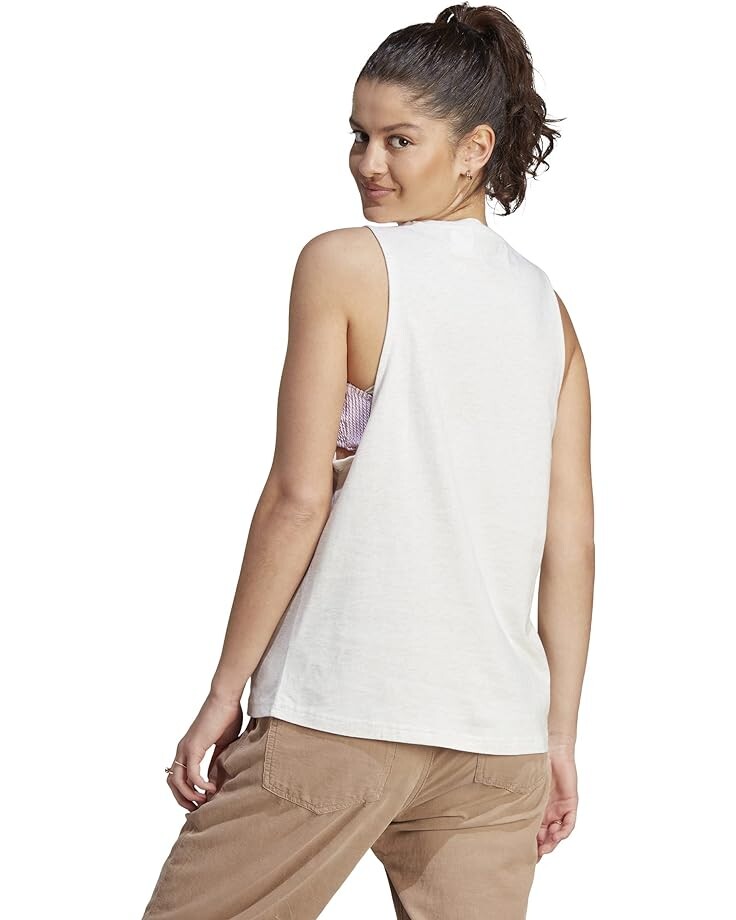 

Топ Adidas Big Logo Tank Top, цвет Off-White Mel/White
