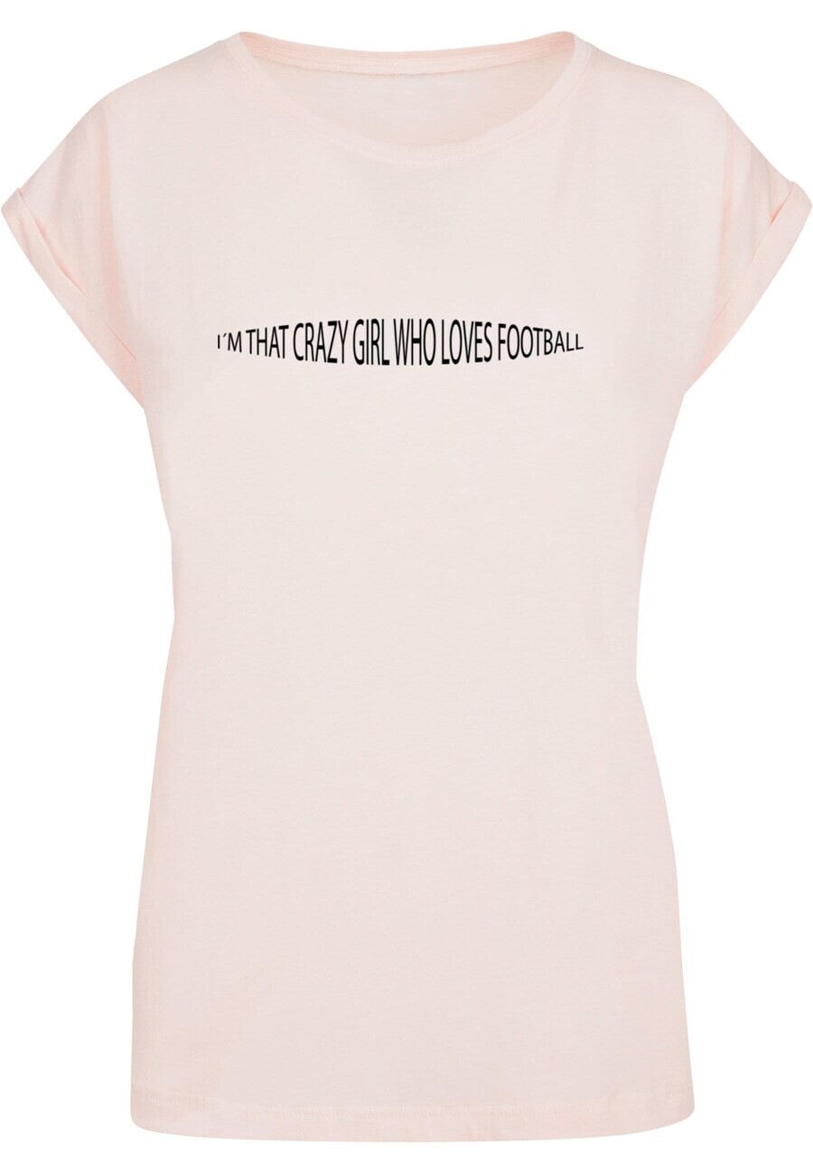 

Футболка Merchcode FOOTBALL GIRL, светло-розовый