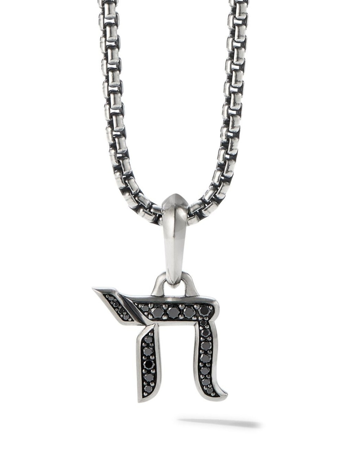 

Серебряная подвеска с бриллиантами David Yurman, серебряный