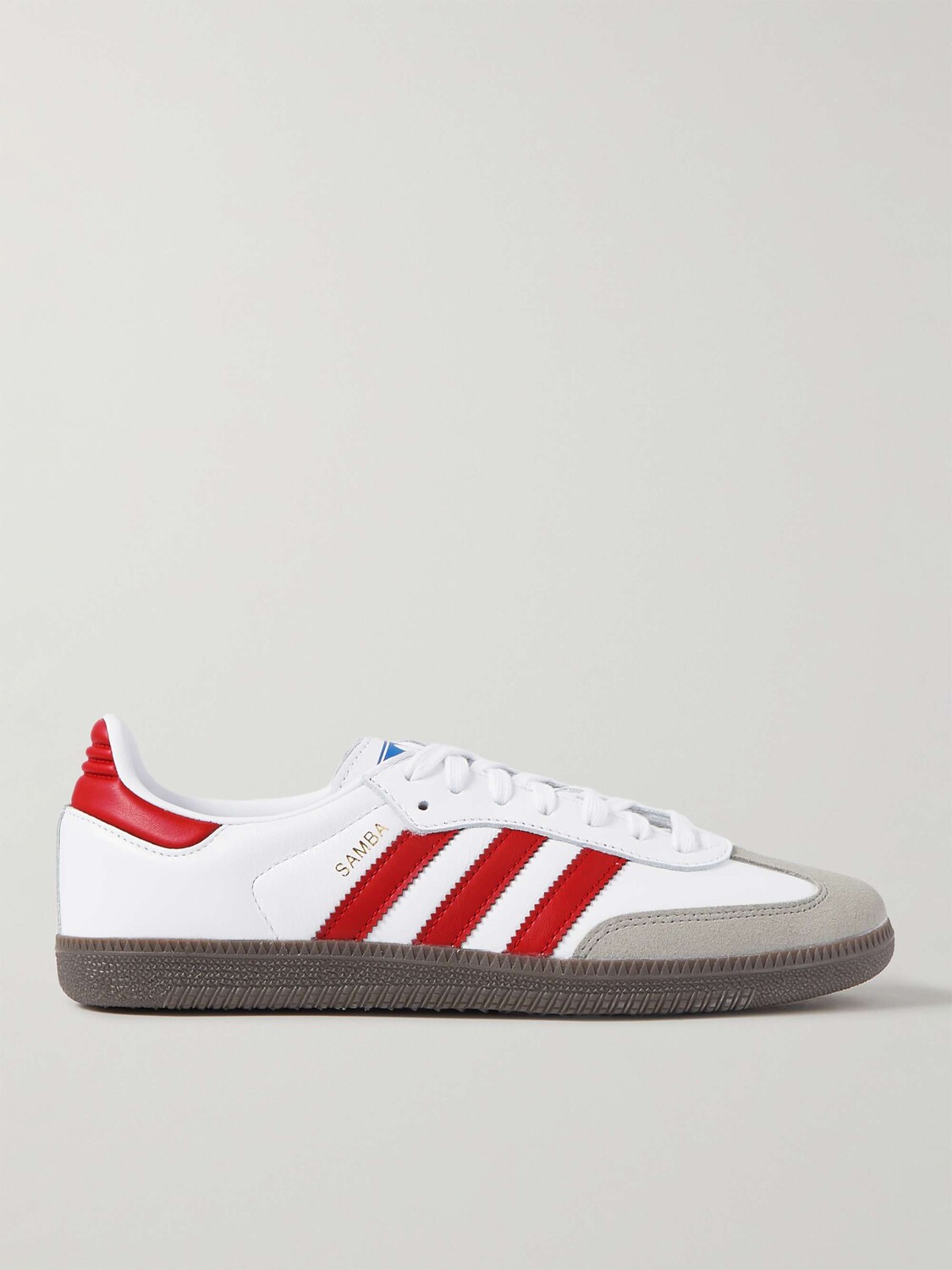 

Кожаные кроссовки Samba OG с замшевой отделкой ADIDAS ORIGINALS, белый