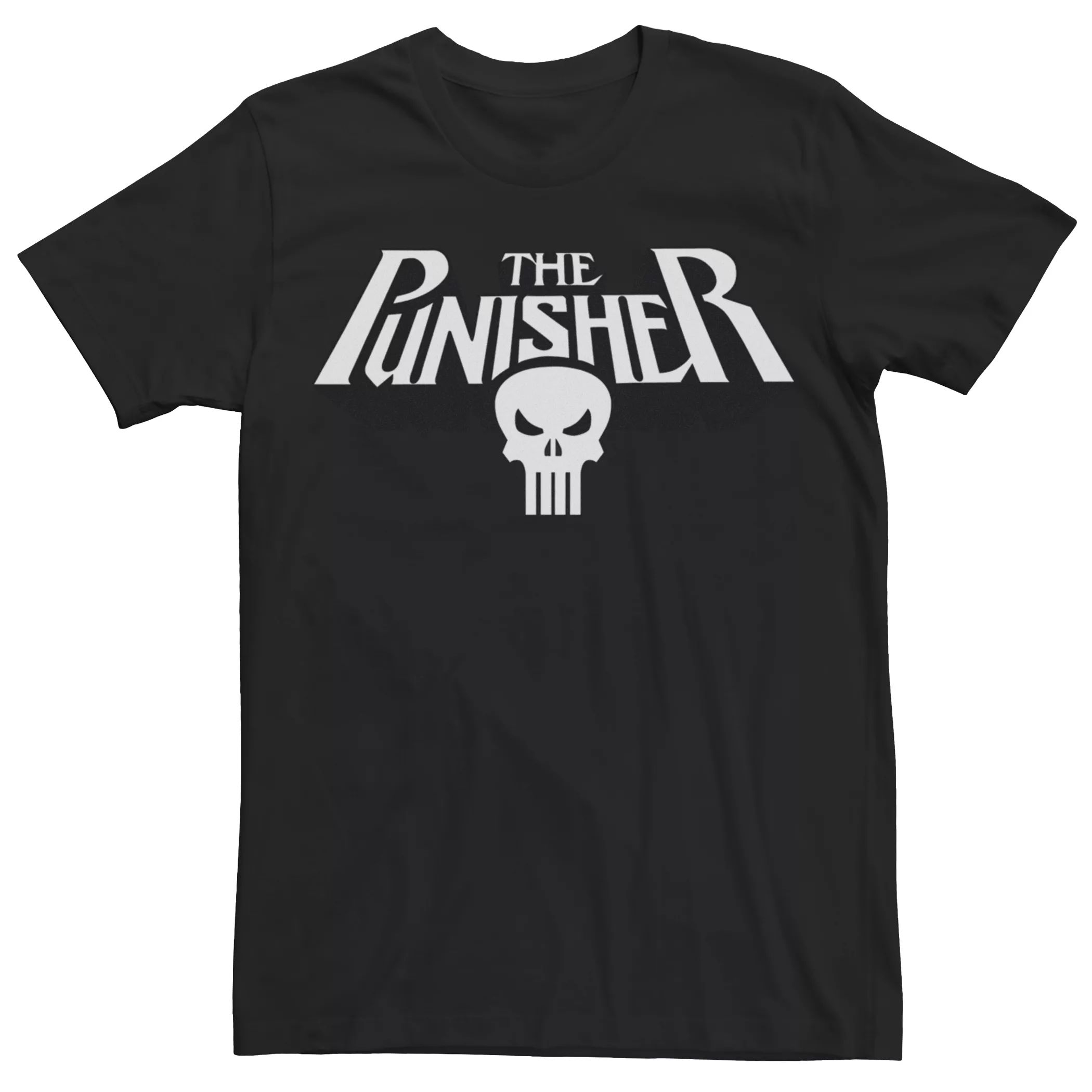 Мужская футболка с оригинальным логотипом Punisher и графическим рисунком Licensed Character