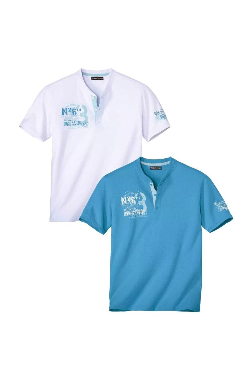 

Футболки Sailing Henley, комплект из 2 шт. Atlas for Men, белый