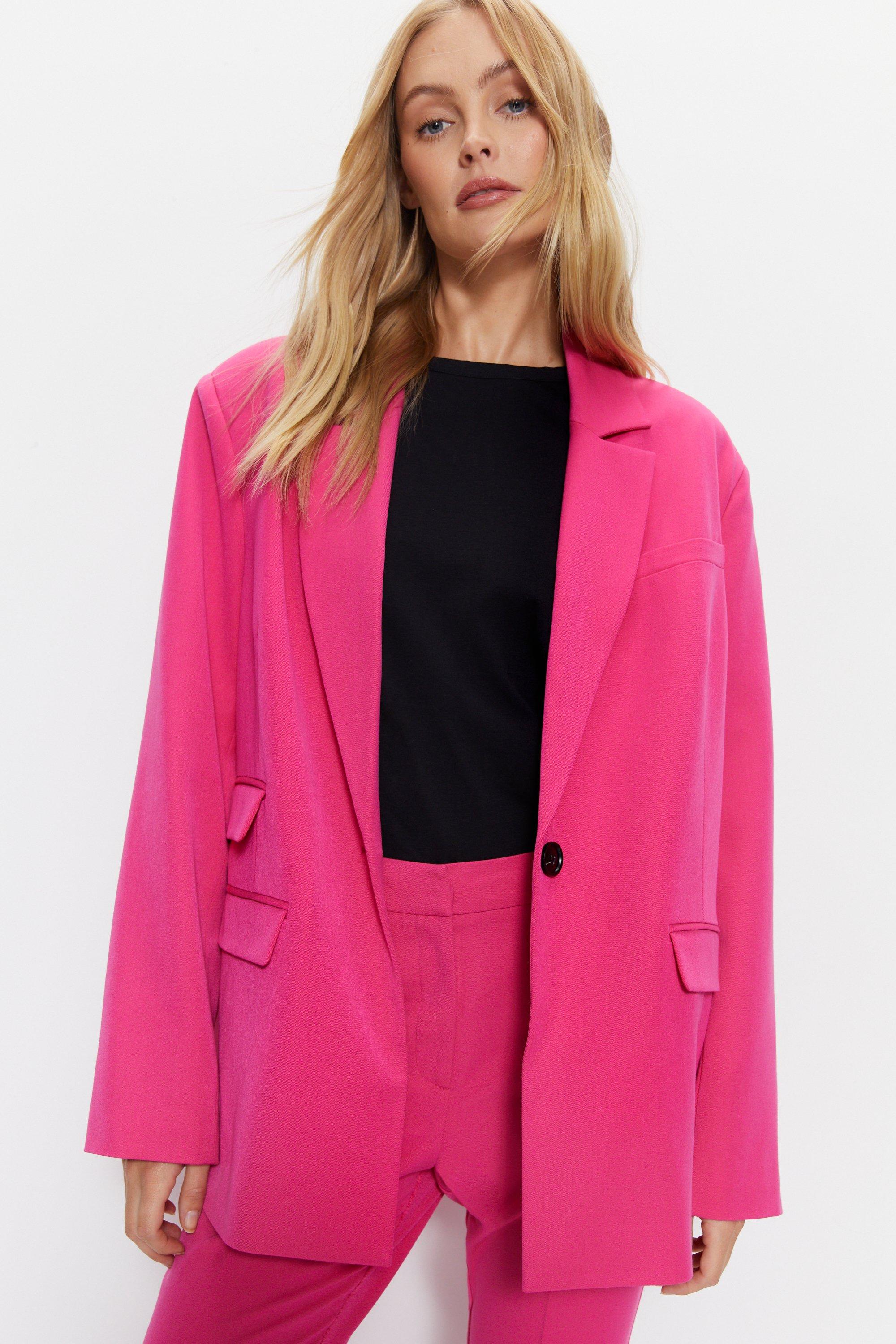 Индивидуальный однобортный пиджак Warehouse, розовый пиджак однобортный размер 64 бирюзовый