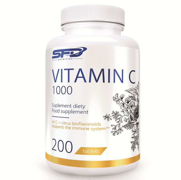 SFD Vitamin C 1000витамин С в таблетках, 200 шт.