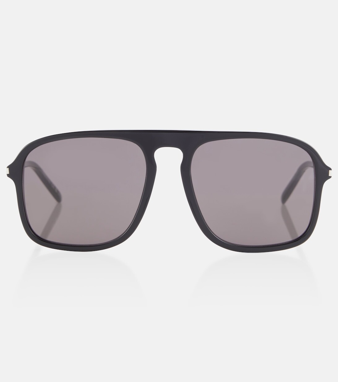 

Солнцезащитные очки SL 590 с плоскими бровями Saint Laurent, черный