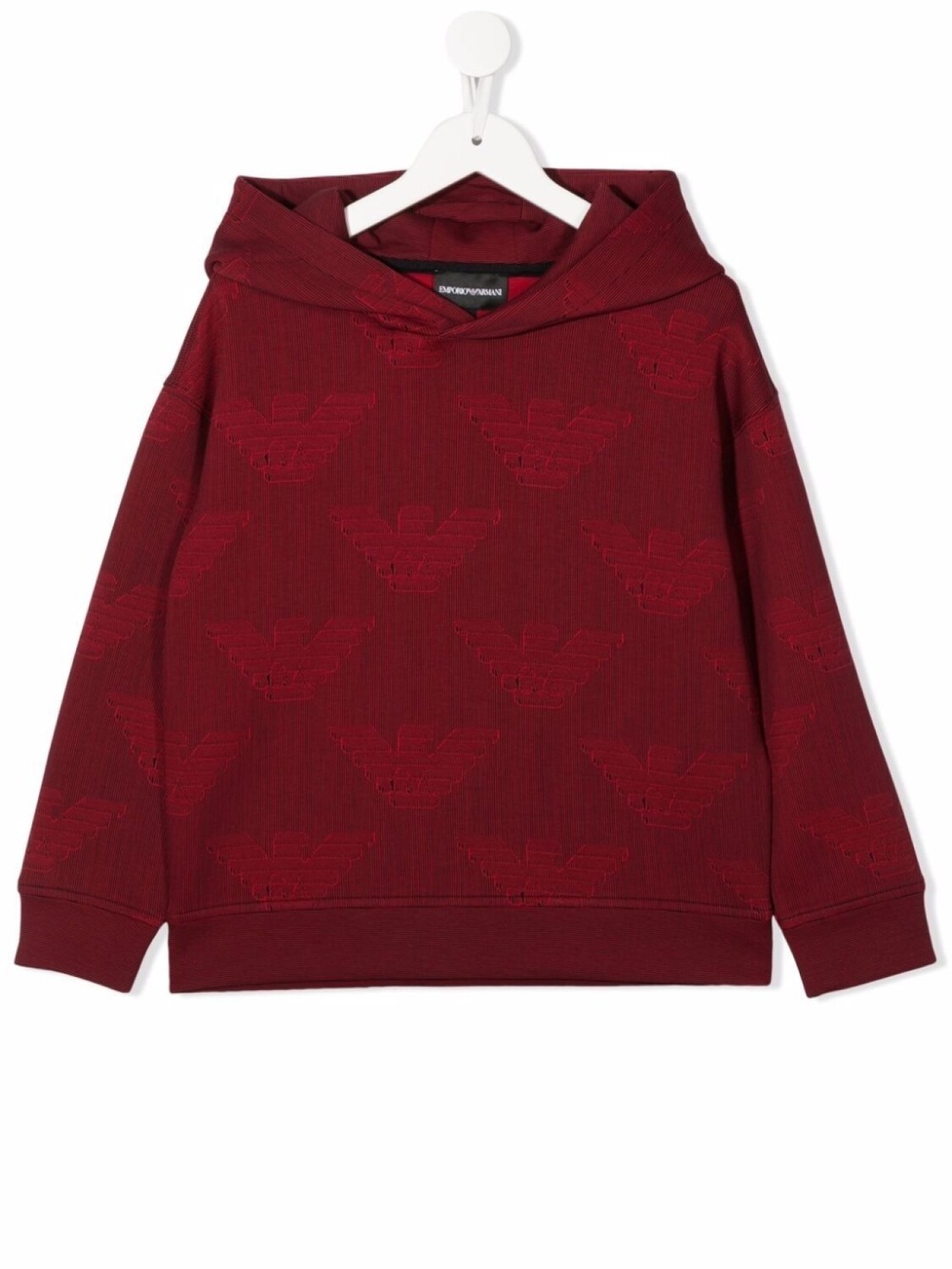 

Emporio Armani Kids худи с логотипом, красный