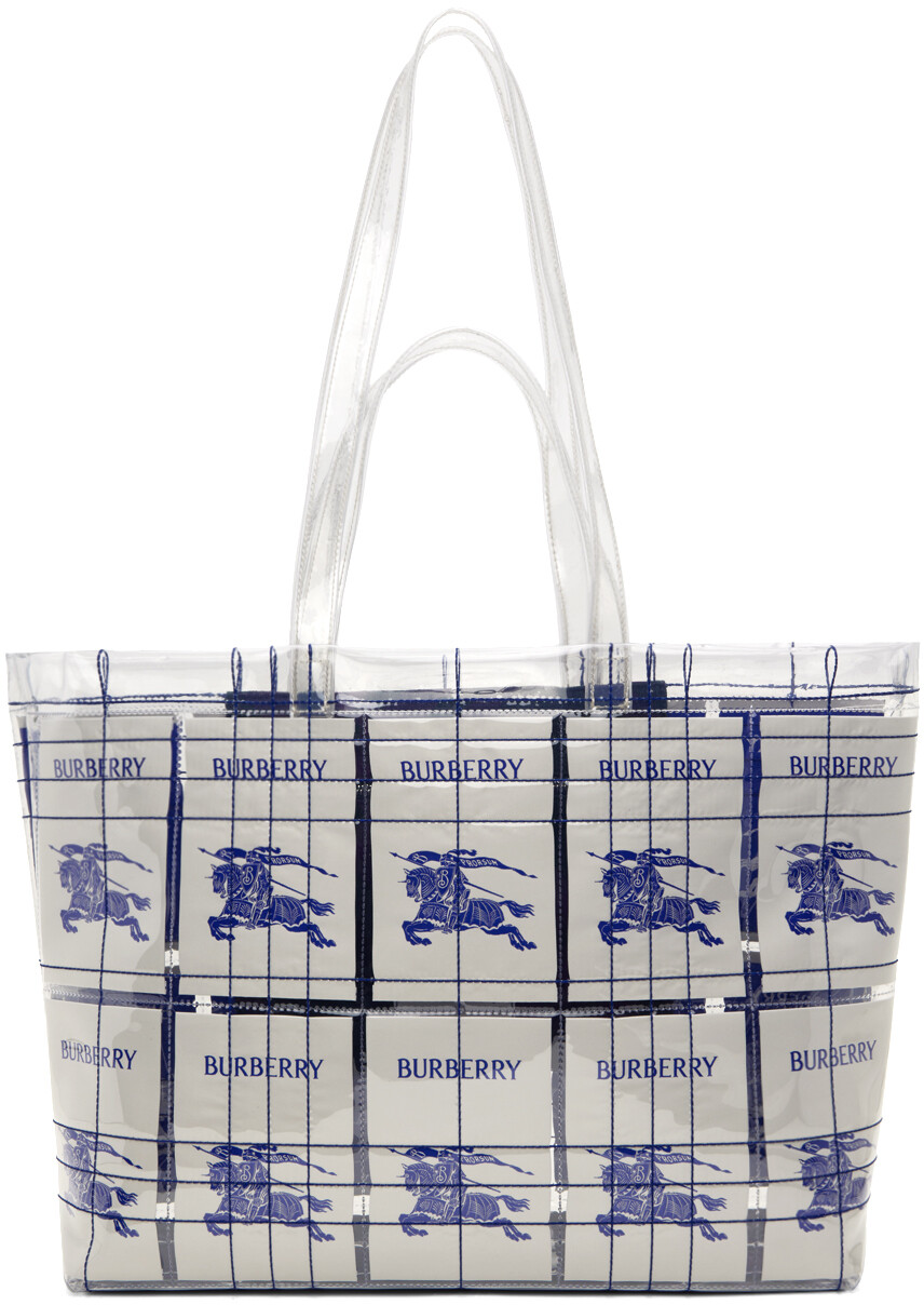 

Прозрачная сумка-тоут с этикеткой EKD Burberry, цвет Multicolour