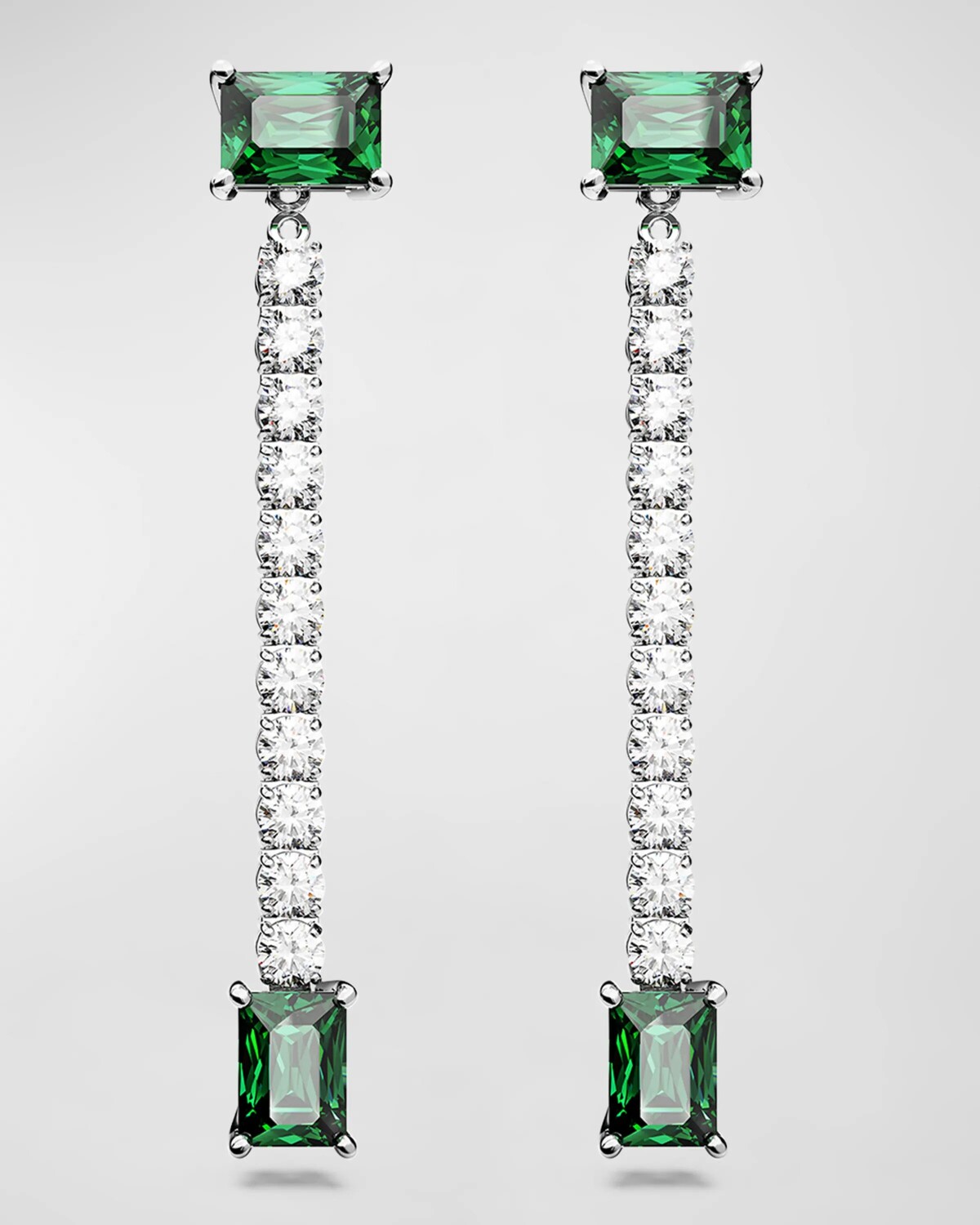 

Серьги Matrix с кристаллами родиевого покрытия SWAROVSKI, цвет Green