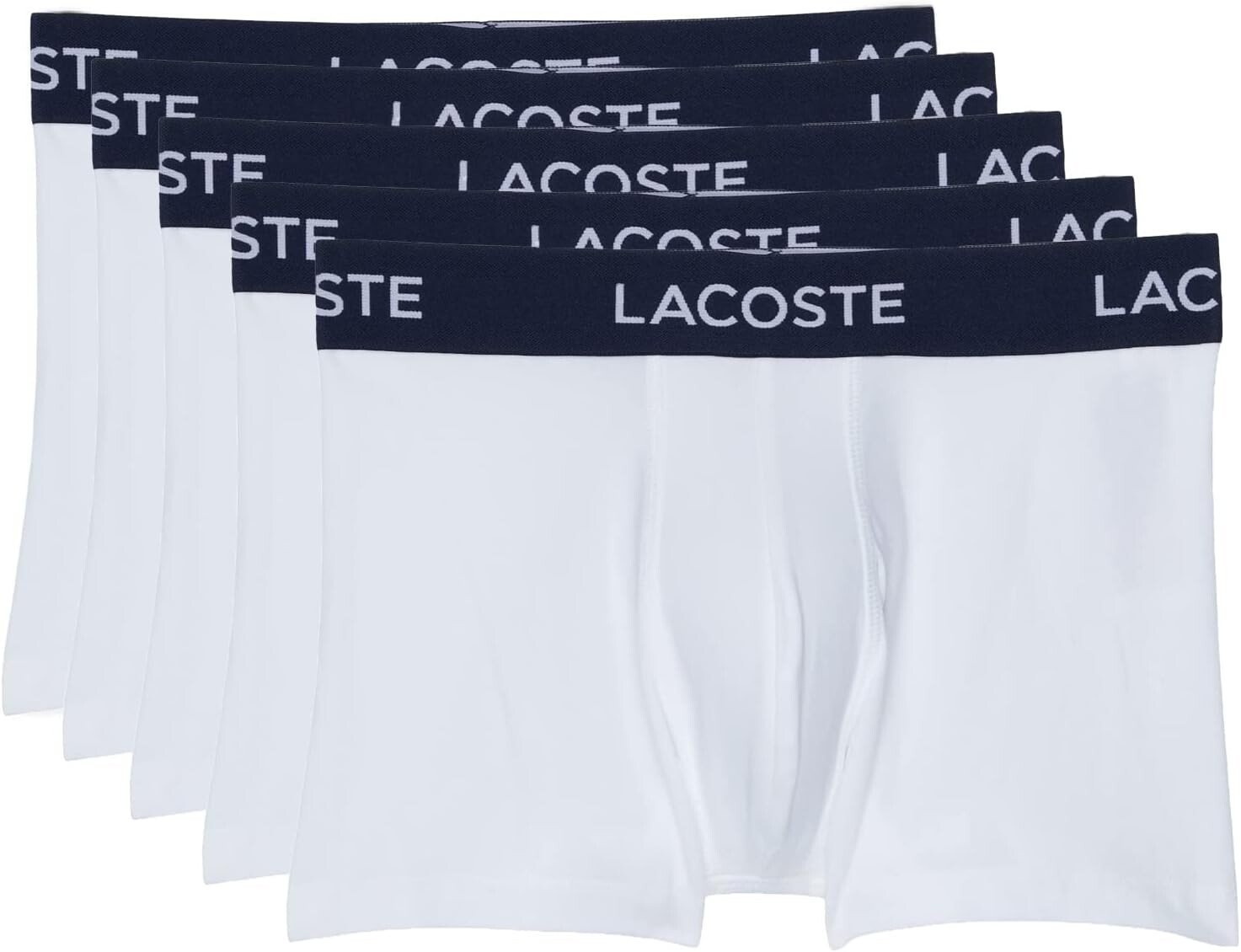 

Трусы 5-Pack Cotton Stretch Trunks Lacoste, белый