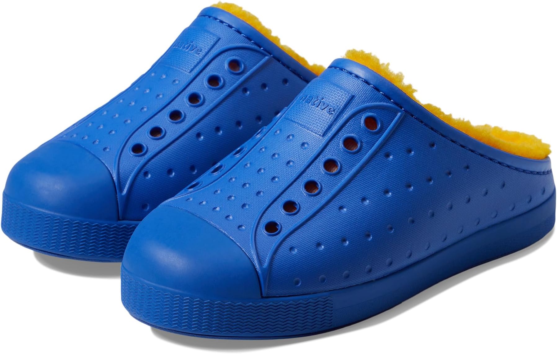 Кроссовки Jefferson Cozy Native Shoes Kids, цвет UV Blue/UV Blue/Spicy Yellow