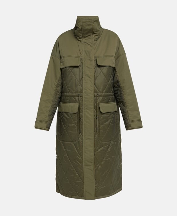 

Стеганое пальто Esprit, хаки