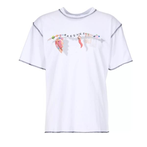 

Футболка t-shirt mit logo-print Rassvet, белый