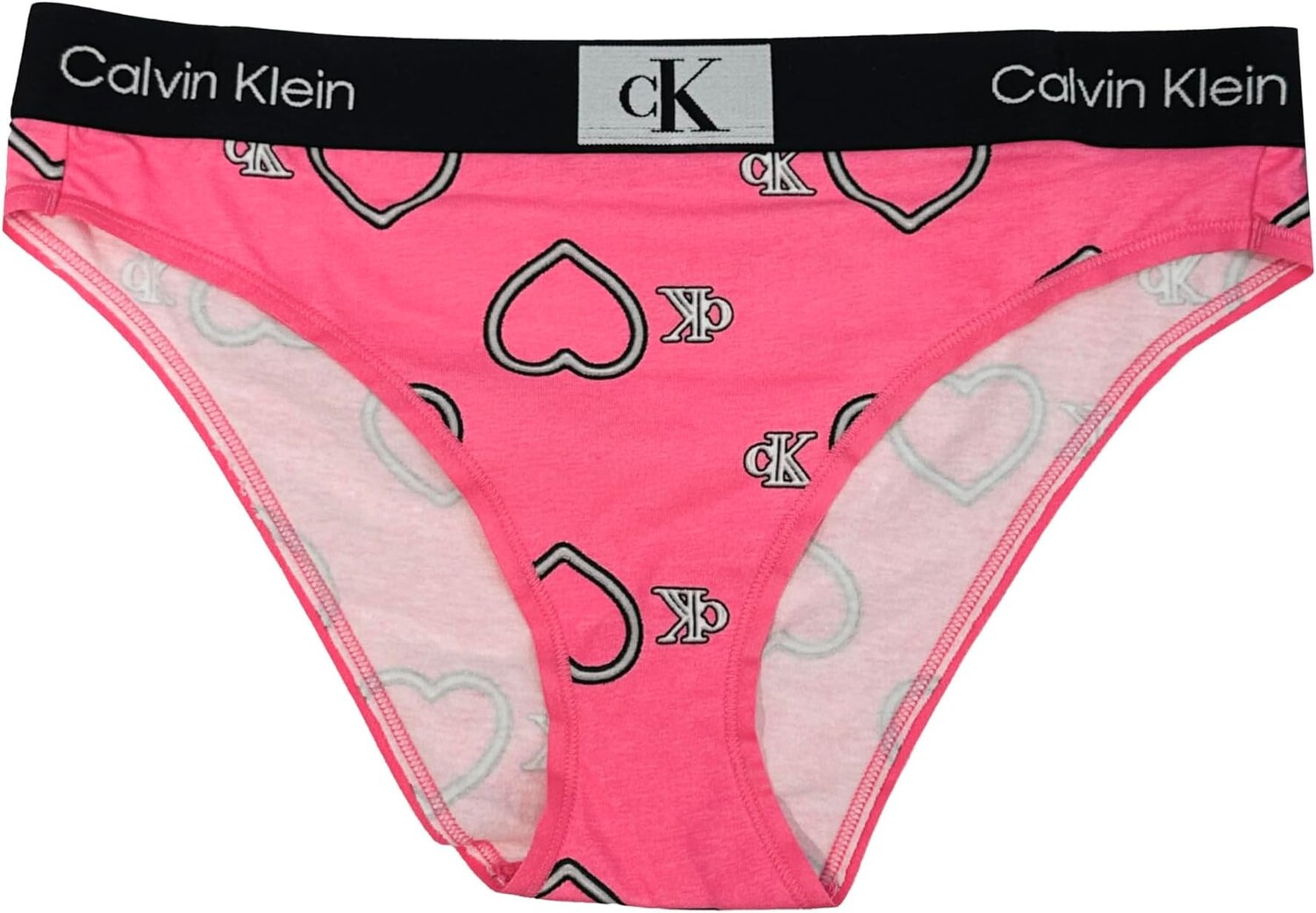 

Хлопковое современное бикини 1996 года Calvin Klein Underwear, цвет Neon Heart/Carmine Rose