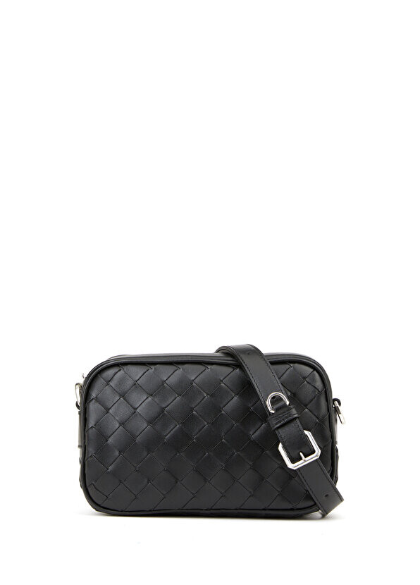 

Черная мужская кожаная сумка mini intrecciato camera Bottega Veneta