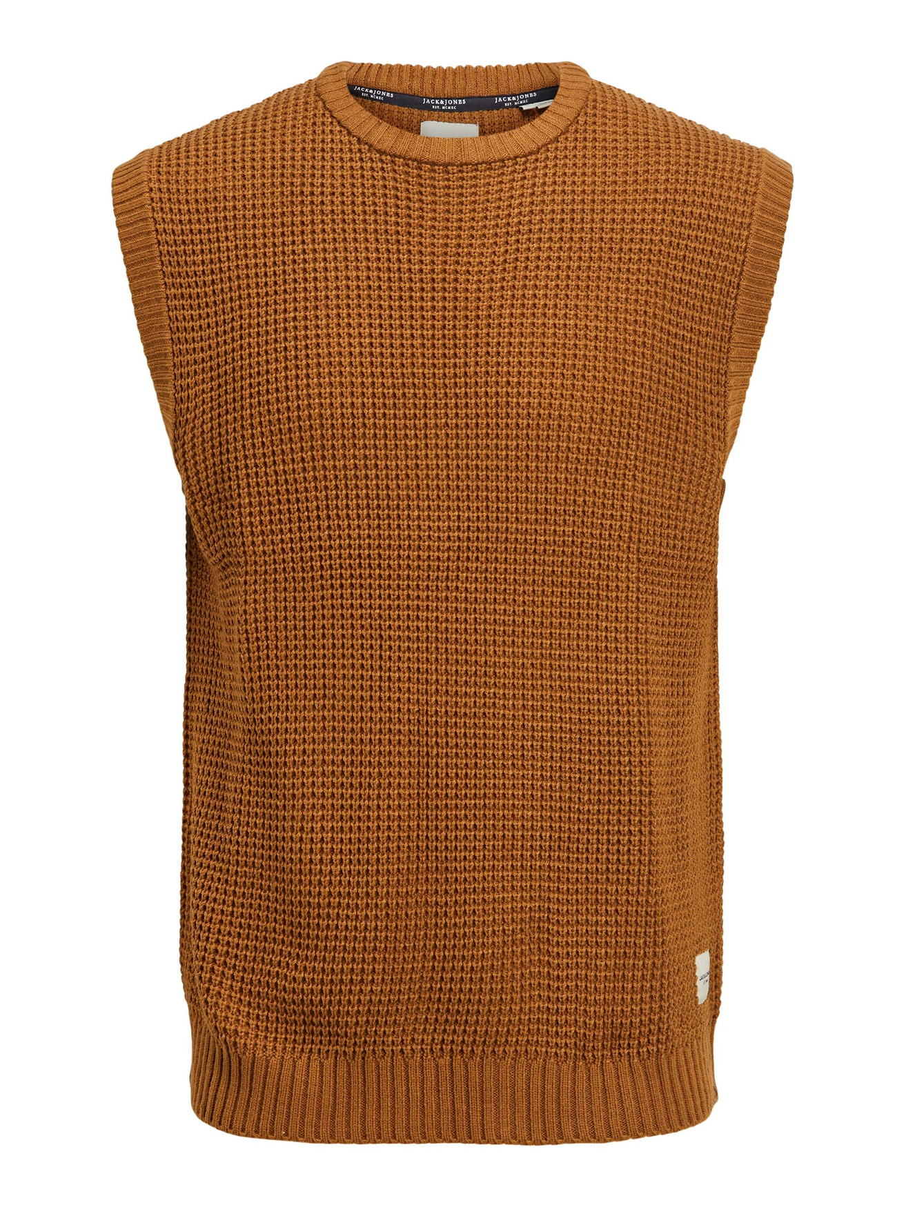 Пуловер Jack & Jones Grobstrick Pullunder Warmer ohne Ärmel JJENICK, коричневый