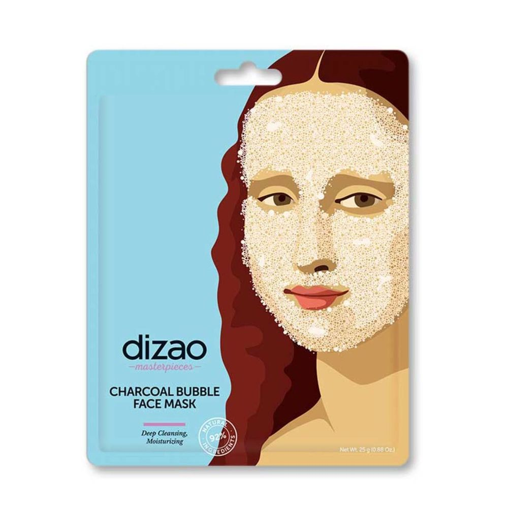 Маска для лица Charcoal bubble mask Dizao, 25 г маска скраб для лица с углем и гиалуроновой кислотой 75 мл guam