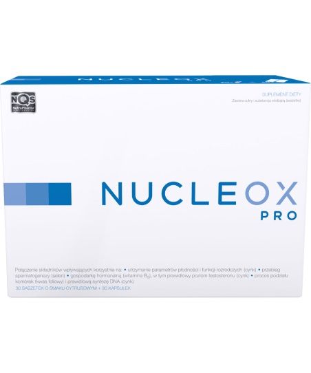 Nucleox Pro добавка для мужской фертильности, 60 шт. фолиевая кислота грассберг 400 мкг 60 шт капсулы