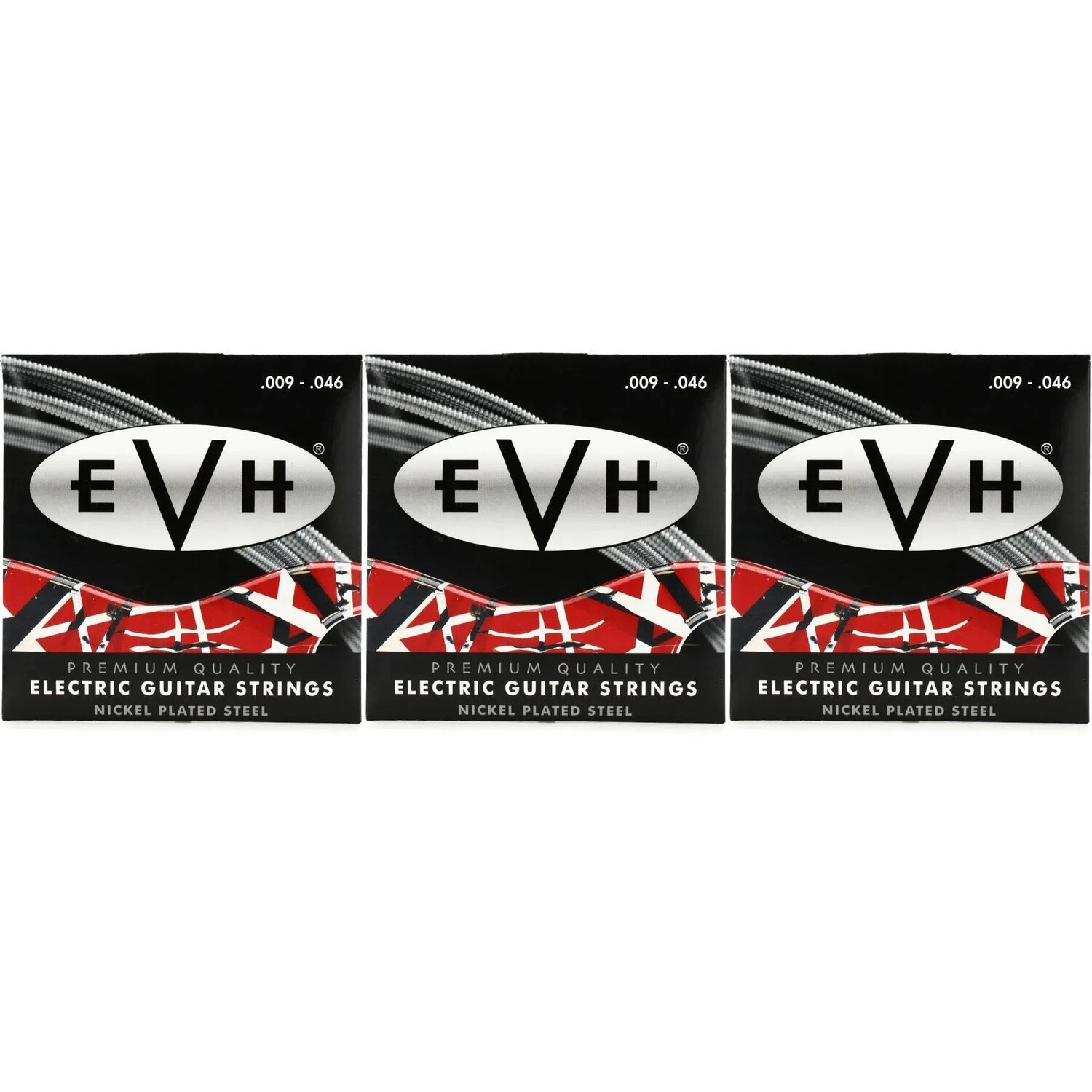 

Струны для электрогитары EVH Premium — .009-.046 (3 шт.)