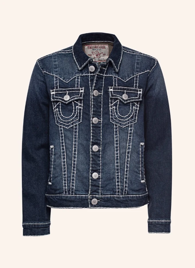 Джимми джинсовая куртка True Religion, синий