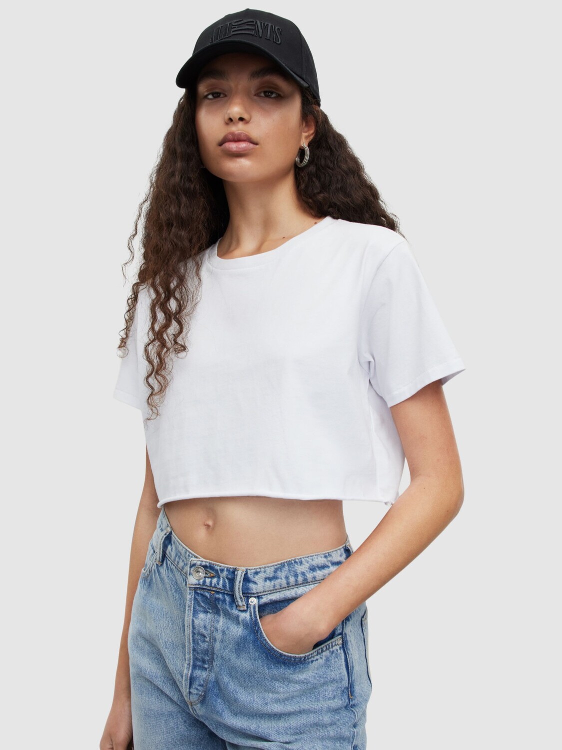 

Укороченный топ AllSaints Soph, белый