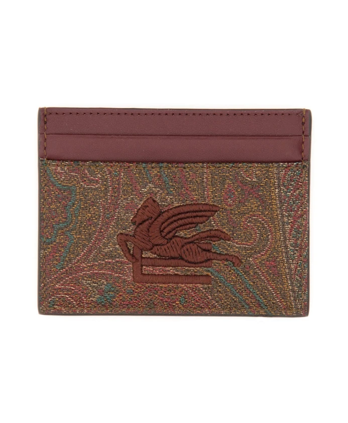 

Кошелек для карт Paisley Etro, красный