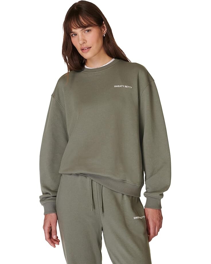 

Толстовка Sweaty Betty Our Strength Is In Each Other Sweatshirt, цвет Umbra Green