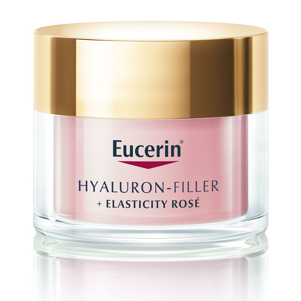 цена Крем против морщин Hyaluron-filler + elasticity rosé crema día spf30 Eucerin, 50 мл