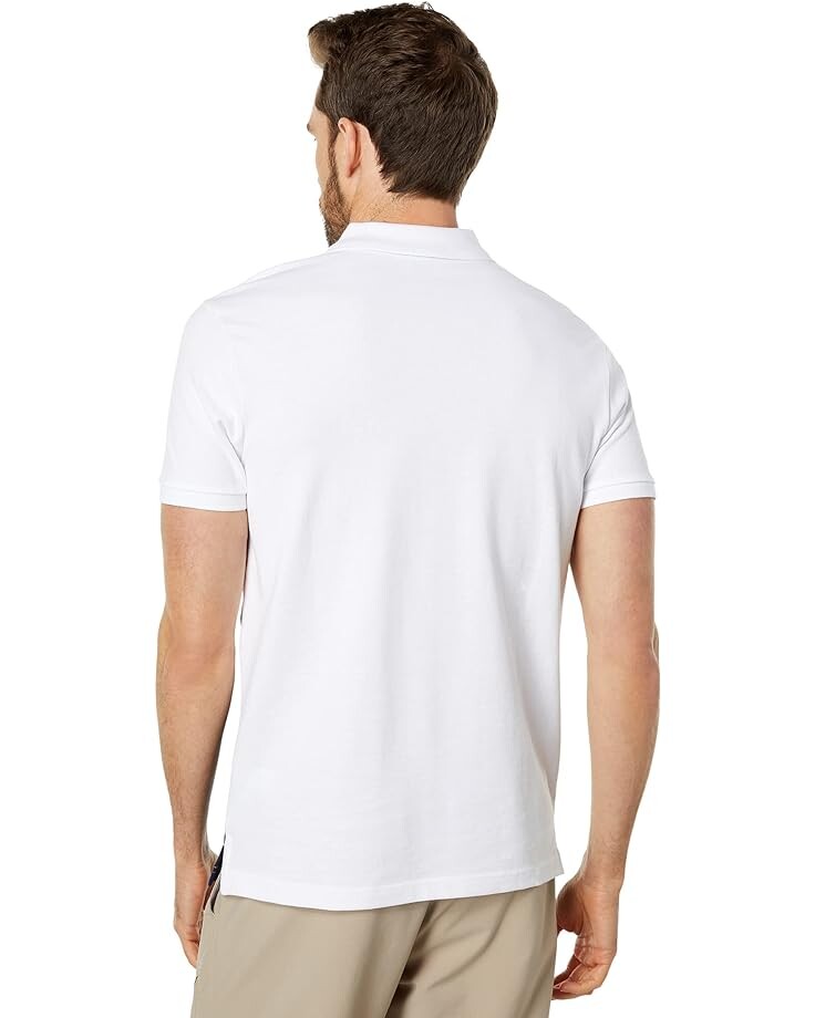 

Рубашка U.S. POLO ASSN. Slim Fit Color-Block Pique Knit Shirt, белый
