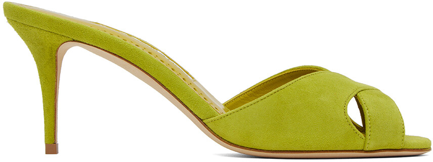

Зеленые легкие сабо Mumbimu Manolo Blahnik