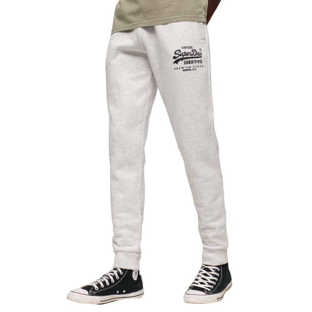 

Джоггеры Superdry Classic Vintage Logo Heritage Joggers, серый