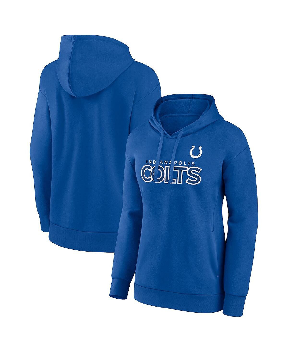 

Женский фирменный пуловер с капюшоном из хлопкового флиса Royal Indianapolis Colts Iconic Fanatics