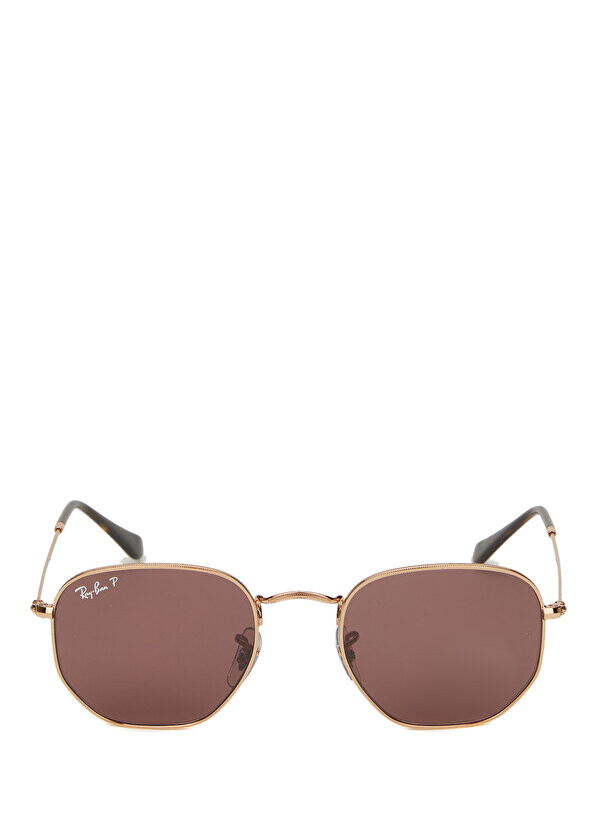 

Шестиугольные солнцезащитные очки унисекс из розового золота Ray-Ban