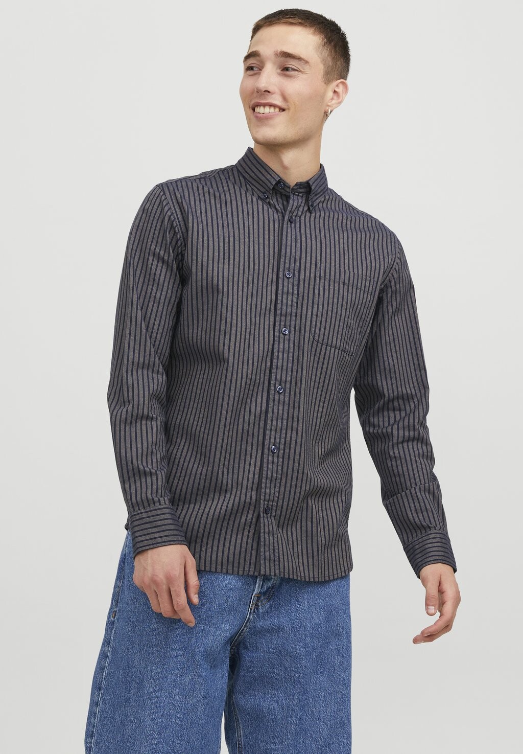 

Рубашка Jprblubrook Oxford Shirt Jack & Jones, цвет brindle