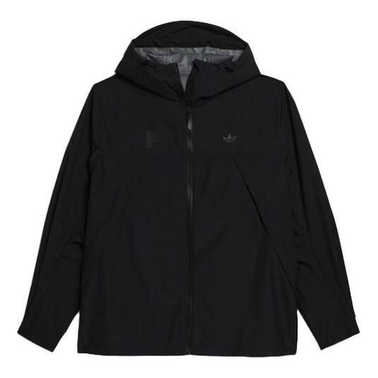 

Куртка adidas originals Paradigm Shell Solid Color Sports Hooded Jacket Black, мультиколор