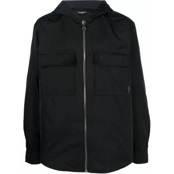 

Куртка cargo hooded lightweight jacket Balmain, черный