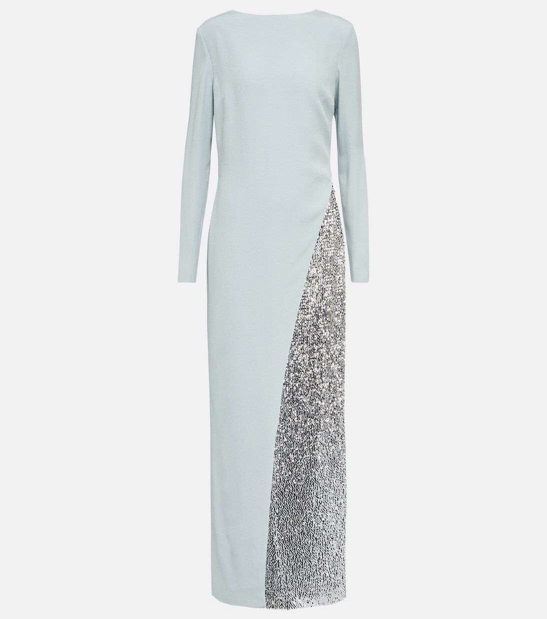 

Платье макси с пайетками GIVENCHY, синий