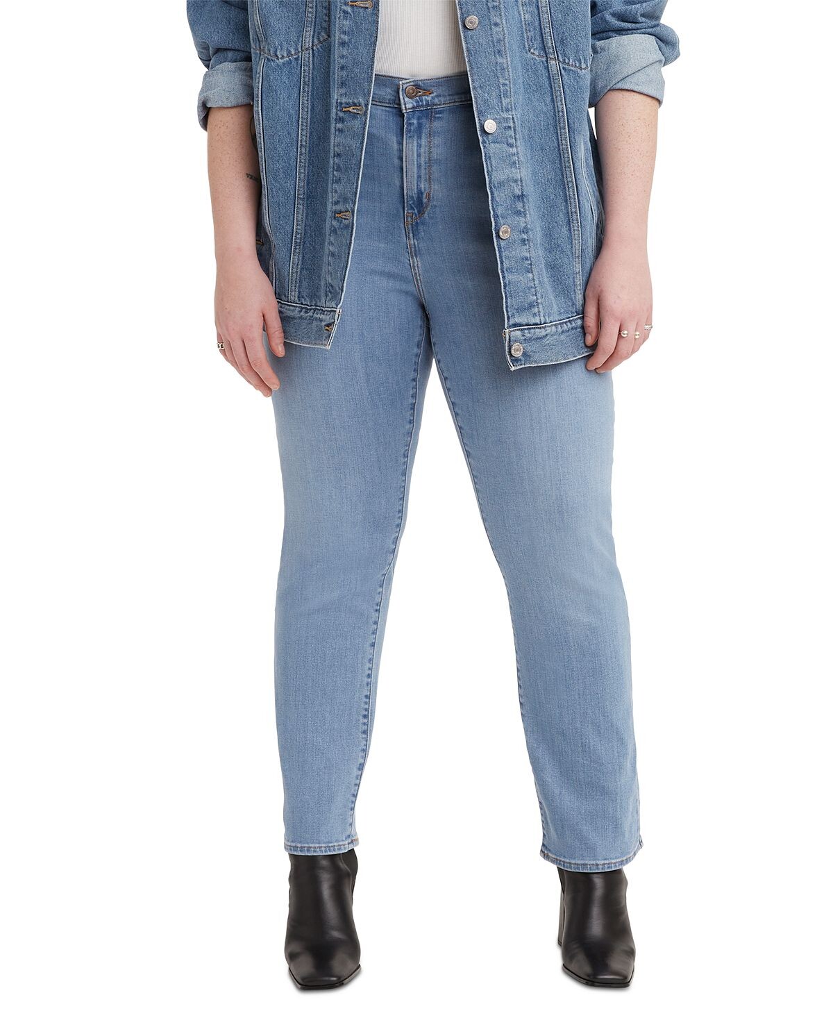 

Модные прямые джинсы размера 724 с высокой посадкой Levi's