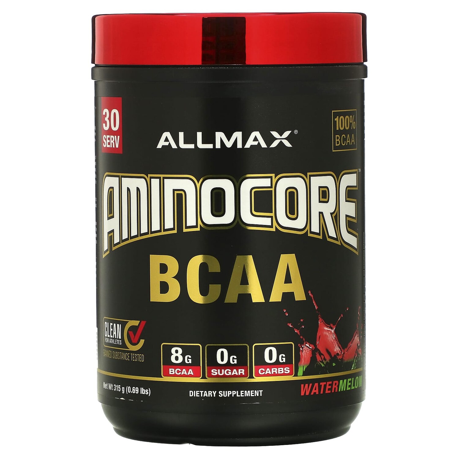 

AMINOCORE BCAA, Арбуз, 315 г (0,69 фунта), ALLMAX