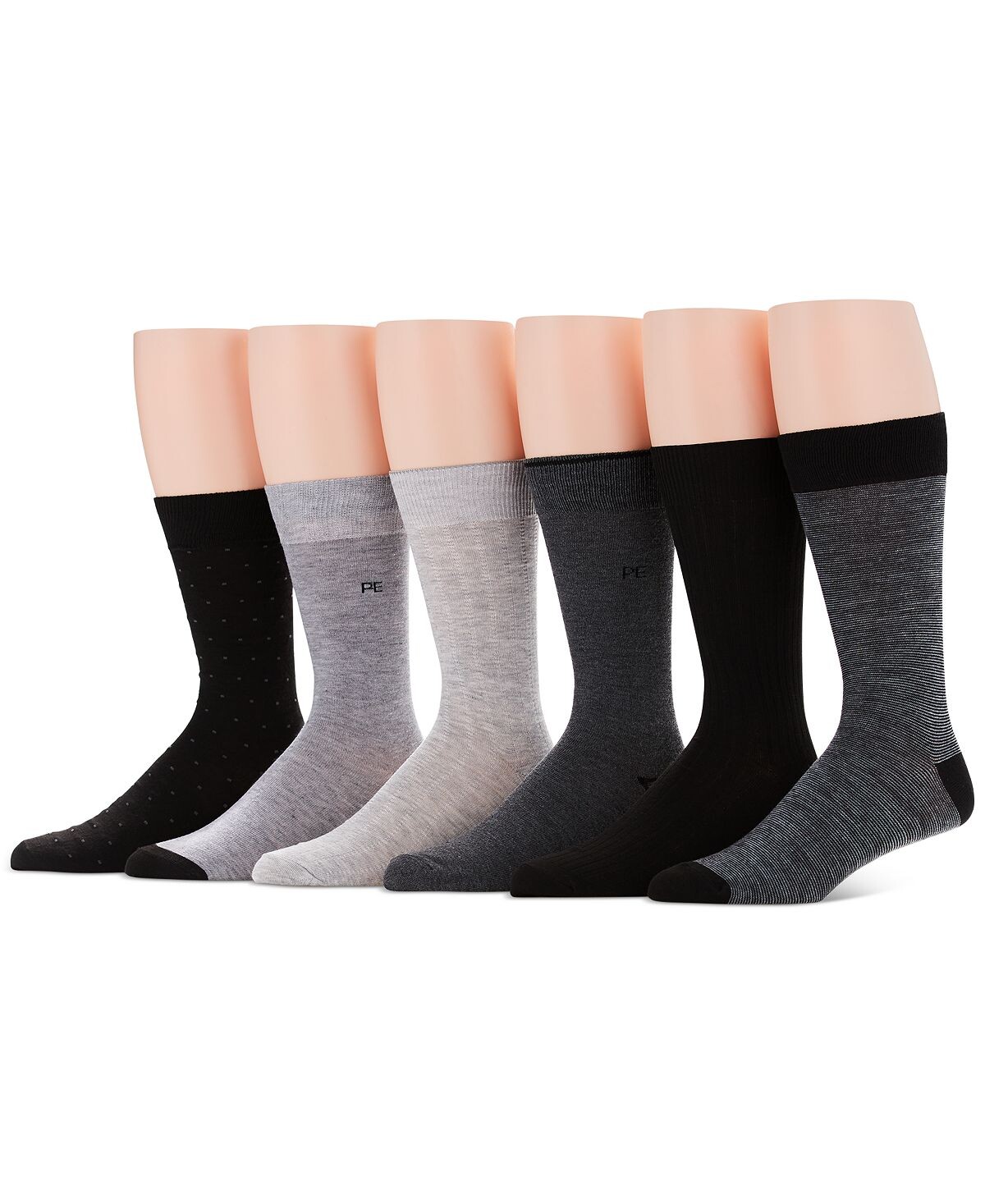 

Мужские 6-Пк. Повседневные классические носки Pindot Perry Ellis Portfolio