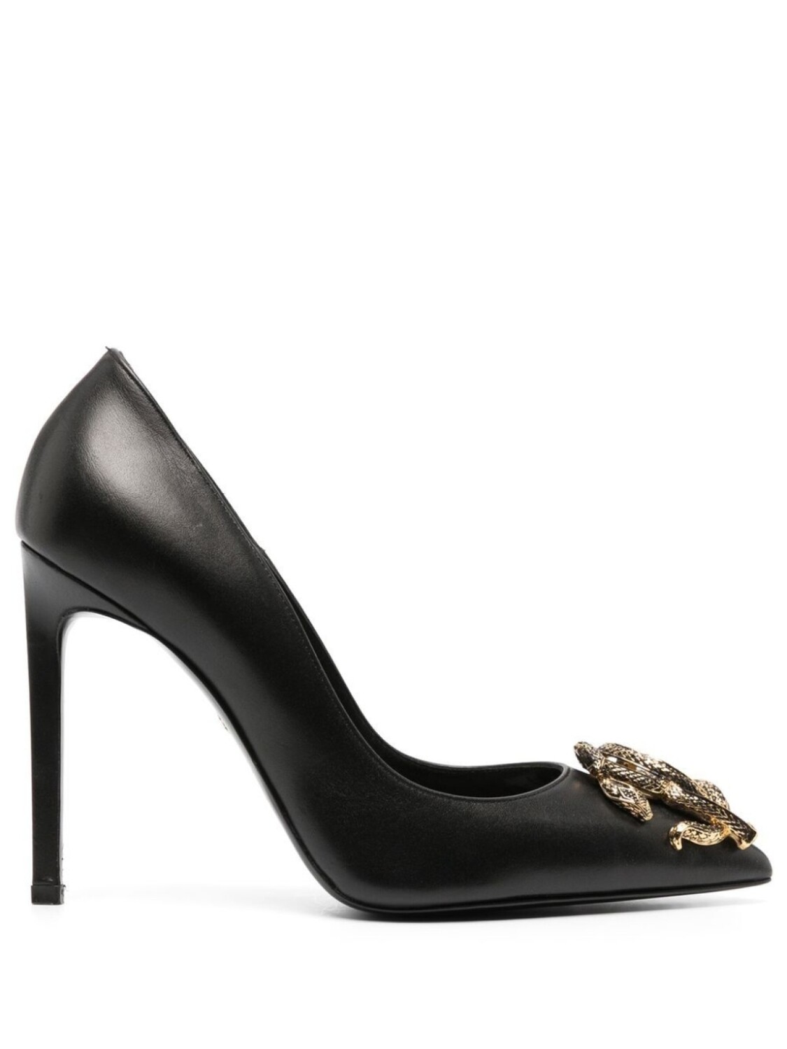 

Roberto Cavalli туфли-лодочки Mirror Snake, черный