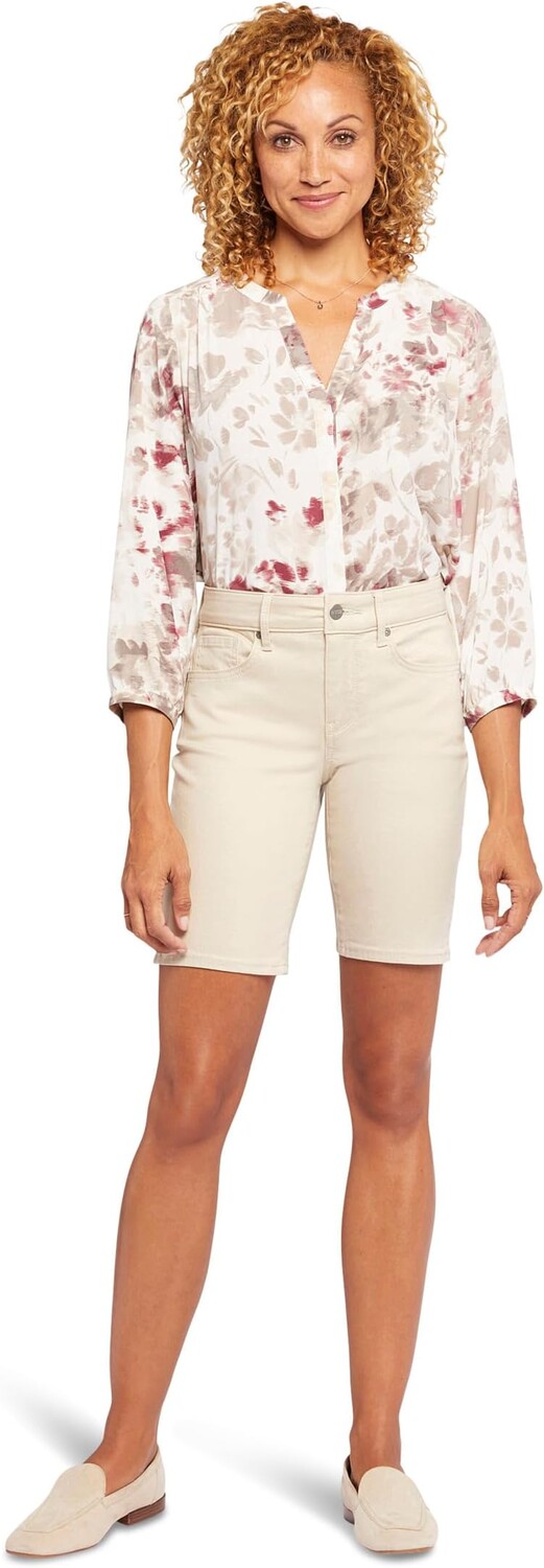 

Шорты NYDJ Ella Denim with Sideseam Slits, цвет Feather