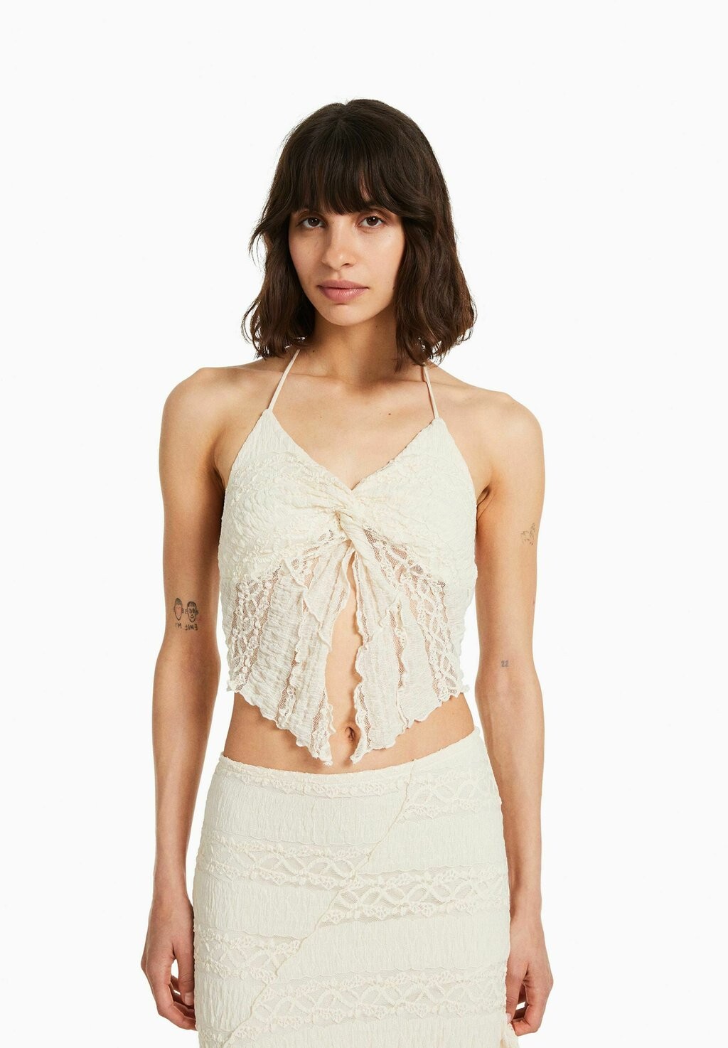 

Топ Bershka, белый