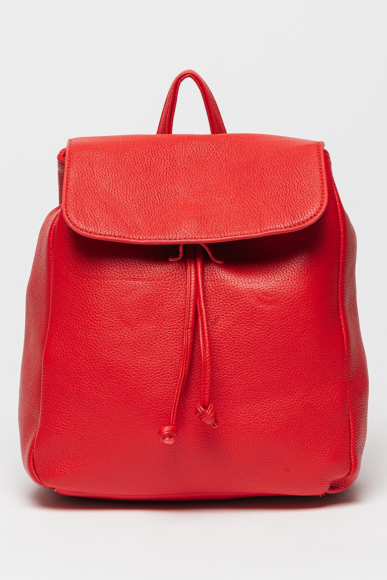 Рюкзак из экокожи с кепкой Francesca Rossi, красный рюкзак из экокожи francesca rossi красный